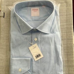 Pink Shirtmaker London Dress Shirt 17/43R Athletic